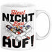 Pool Billard Tasse Geschenk Billiard-Spieler Geschenkidee Sprüche Heul Nicht Bau Auf Kaffee-Becher Weiß Trendation