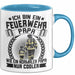 Feuerwehrmann Tasse Geschenk Ich Bin Feuerwehr Papa Wie Ein Normaler Papa Nur Cooler Blau Trendation