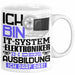 IT-Systemelektroniker Ausbildung Tasse Geschenk Ich Bin IT-Systemelektroniker In Der Ausbildung Ich Darf Das Geschenkidee Spruch Weiß Trendation