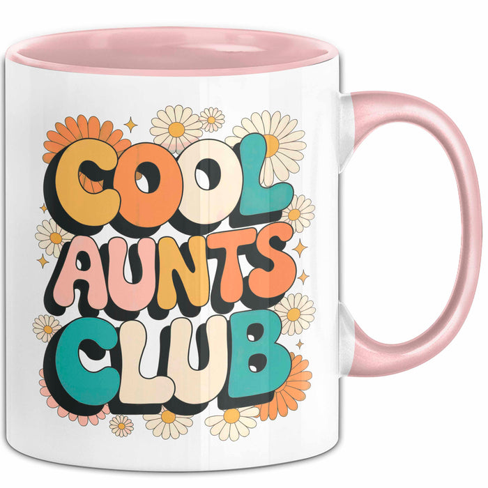 Tante Patentante Tasse Geschenk Lustige Geschenkidee Spruch Club Der Coolen Tanten Rosa Trendation