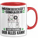 Musikgeschäftsinhaber Tasse Geschenk für Musikgeschäftsinhaber Der Mann Der Alles Kann Geschenkidee zum Geburtstag Rot Trendation