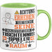 Tischtennisspieler Geschenk Tasse Lustiger Spruch Erheben Sie Sich Der Tischtennisspieler Betritt den Raum Grün Trendation