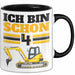 4. Geburtstag Geschenk Tasse Becher Jungs Bagger Ich Bin Schon 4 Trendation