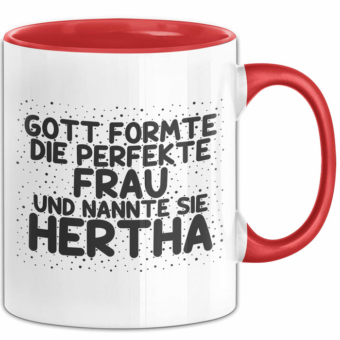 Hertha Tasse Gott Formte Die Perfekte Frau Und Nannte Sie Hertha Geschenk