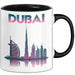 Dubai VAE Tasse Geschenk Lustige Geschenkidee Spruch Schwarz Trendation