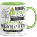 Musikberaterin Tasse Geschenk Lustiger Spruch Bitte Erheben Sie Sich Seine Majestät Die Musikberaterin Betritt Den Raum Grün Trendation