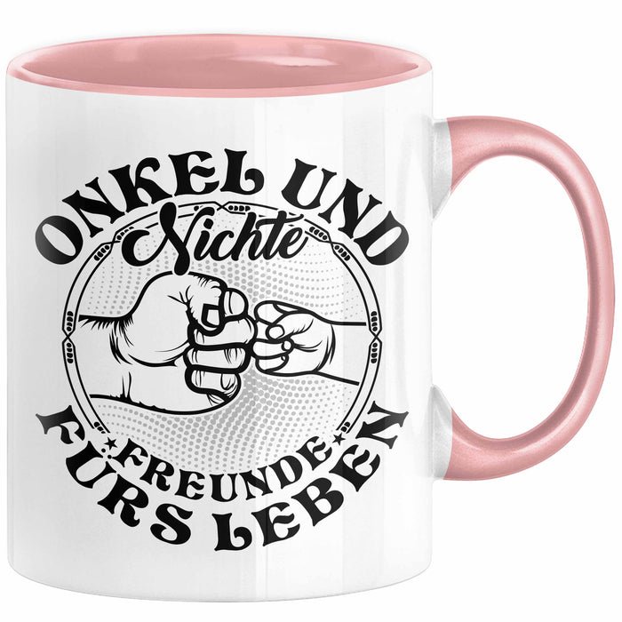 Onkel Und Nichte Geschenke Partner Tasse Faust Geschenkidee für Nichte Onkel von Nichte Rosa Trendation