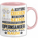 Opernsänger Geschenk Tasse Lustiger Spruch Erheben Sie Sich Der Opernsänger Betritt den Raum Rosa Trendation