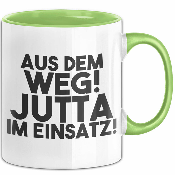 Jutta Tasse Aus Dem Weg! Jutta Im Einsatz! Geschenk