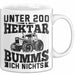 Landwirt Tasse Geschenk Unter 200 Hektar Bumms Ich Nichts Bauer Traktor Becher Weiß Trendation