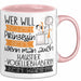 Haustier-Modedesignerin Tasse Geschenk Spruch Wer Will Schon Prinzessin Sein Wenn Man Auch Haustier-Modedesignerin Sein Kann Rosa Trendation