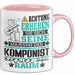 Komponist Geschenk Tasse Lustiger Spruch Erheben Sie Sich Der Komponist Betritt den Raum Rosa Trendation