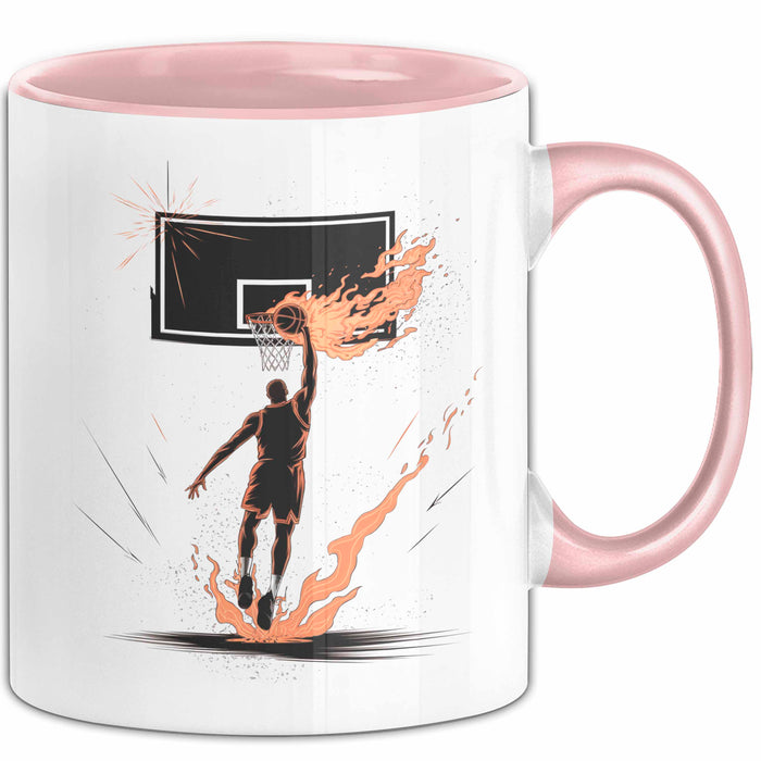 Basketballspieler Tasse Geschenk Lustige Geschenkidee Spruch Für Korb Liebhaber Rosa Trendation