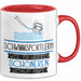 Schwimmsportlerin Weil Es Keinen Schöneren Beruf Gibt Tasse Geschenk für Eine Schwimmsportlerin Lustig Rot Trendation