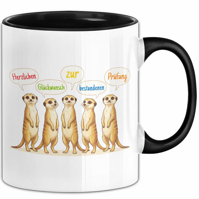Schüler Abschluss Tasse Geschenk Lustige Geschenkidee Spruch Herzlichen Glückwunsch Zur Bestandenen Prüfung Trendation