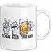 Bier Trinker Trinken Tasse Becher Geschenk Lustige Geschenkidee Spruch Schere Stein Paar Bier Weiß Trendation