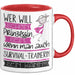 Survival-Trainerin Tasse Geschenk Spruch Wer Will Schon Prinzessin Sein Wenn Man Auch Survival-Trainerin Sein Kann Rot Trendation