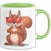 Eichhörnchen Tierliebhaber Sonnenbrille Tasse Geschenk Lustige Geschenkidee Spruch Grün Trendation