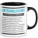 Entschuldigung Geschenk Tasse Es Tut Mir Leid Geburtstag Vergessen Nachträgliches Geschenk Becher Schwarz Trendation