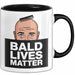 Glatze Tasse Geschenk Bald Lives Matter Geschenkidee Lustig Maenner Schwarz Trendation