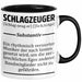 Schlagzeug-Spieler Geschenk Drummer Tasse Geschenkidee Spruch Schlagzeuger Definition Schlagzeuger Schwarz Trendation