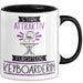 Keyboarderin Tasse Geschenk Becher Stark Attraktiv Furchtlos Keyboarderin Lustige Geschenkidee Trendation