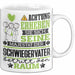 Schwiegervater Geschenk Tasse Lustiger Spruch Erheben Sie Sich Der Schwiegervater Betritt den Raum Weiß Trendation