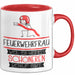 Feuerwehrfrau Weil Es Keinen Schöneren Beruf Gibt Tasse Geschenk für Eine Feuerwehrfrau Lustig Rot Trendation