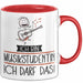 Geschenk für Musikstudentin Tasse Lustige Geschenkidee Geburtstag Ich Bin Musikstudentin Ich Darf Das Rot Trendation