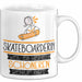Skateboarderin Weil Es Keinen Schöneren Beruf Gibt Tasse Geschenk für Eine Skateboarderin Lustig Weiß Trendation