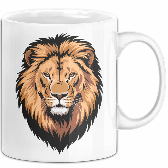 Löwe Sternzeichen Löwe Tasse Geschenk Lustige Geschenkidee Spruch Weiß Trendation