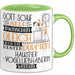 Haustier-Modedesignerin Geschenk Becher Tasse Gott Schuf Alle Menschen Gleich Nur Die Besten Durfeten Haustier-Modedesignerin Werden Geschenkidee Lustig Grün Trendation