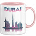 Dubai VAE Tasse Geschenk Lustige Geschenkidee Spruch Rosa Trendation