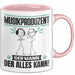 Musikproduzent Tasse Geschenk für Musikproduzent Der Mann Der Alles Kann Geschenkidee zum Geburtstag Rosa Trendation