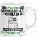 Musikgeschäftsinhaber Tasse Geschenk für Musikgeschäftsinhaber Geburtstag Lustiger Spruch Kaffee-Becher Was Ist Deine Superkraft Weiß Trendation