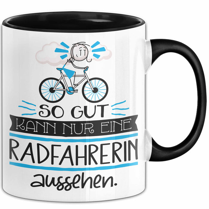 Radfahrerin Geschenk Tasse So Gut Kann Nur Eine Radfahrerin Aussehen Geschenkidee Geburtstag Weihnachten Lustig Trendation