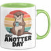 Otter Tier Tasse Geschenk Lustige Geschenkidee Spruch Just Anotter Day Grün Trendation