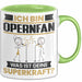 Opernfan Tasse Geschenk für Opernfan Geburtstag Lustiger Spruch Kaffee-Becher Was Ist Deine Superkraft Grün Trendation