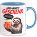 Sarkastisches Faultier Tasse Geschenk Lustige Geschenkidee Spruch Last Minute Geschenk Blau Trendation