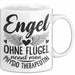 Physiotherapeutin Tasse Geschenk Engel Ohne Flügel Nennt Man Physio Weiß Trendation