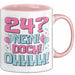 24er Geburtstag Geschenk Männer Frauen 24 Nein Doch Ohhhh Lustiger Spruch Geschenkidee Kaffee-Becher Rosa Trendation