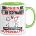 Stiefschwager Tasse Geschenk für Stiefschwager Geburtstag Lustiger Spruch Kaffee-Becher Was Ist Deine Superkraft Grün Trendation