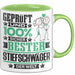 Stiefschwäger Geschenk Lustiger Spruch für Stiefschwäger Geschenkidee Bester Stiefschwäger Der Welt Grün Trendation