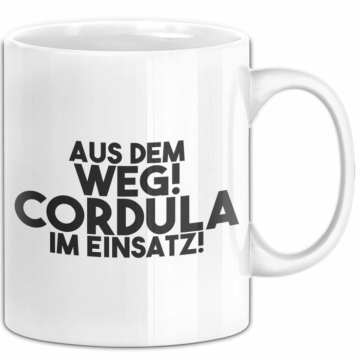 Cordula Tasse Aus Dem Weg! Cordula Im Einsatz! Geschenk