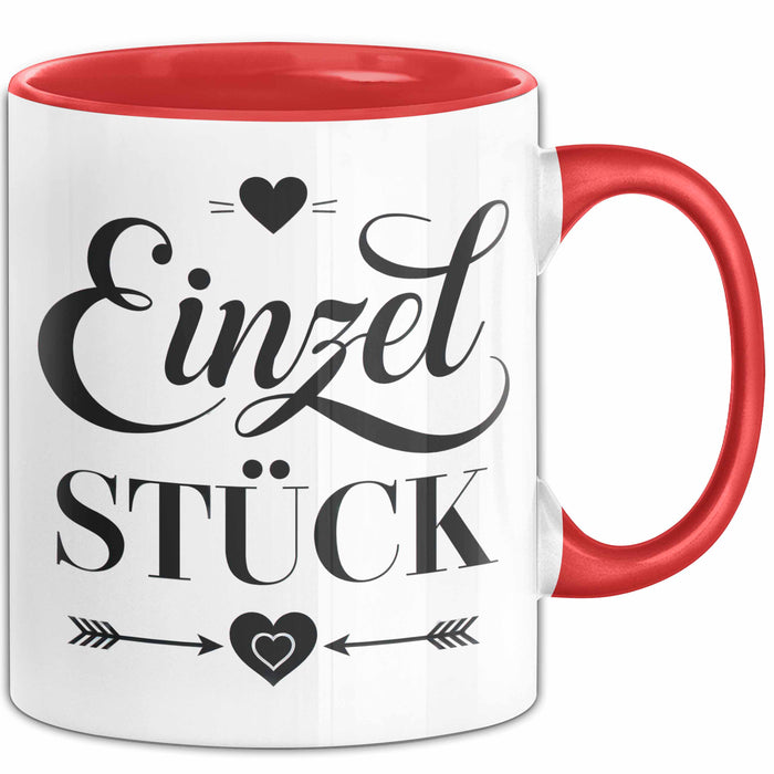 Frauen Mädchen Sarkasmus Tasse Becher Geschenk Lustige Geschenkidee Spruch Einzel Stück Rot Trendation