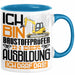 Baustoffprüfer Ausbildung Tasse Geschenk Ich Bin Baustoffprüfer In Der Ausbildung Ich Darf Das Geschenkidee Spruch Blau Trendation