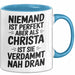 Christa Tasse Geschenk Niemand Ist Perfekt Christa Verdammt Nah Dran Geschenkidee Blau Trendation