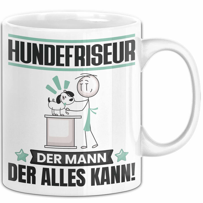 Hundefriseur Tasse Geschenk für Hundefriseur Der Mann Der Alles Kann Geschenkidee zum Geburtstag Weiß Trendation