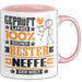 Neffe Geschenk Lustiger Spruch für Neffe Geschenkidee Bester Neffe Der Welt Rosa Trendation