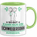 Schwiegersohn Geschenk Tasse So Gut Kann Nur Ein Schwiegersohn Aussehen Geschenkidee Kaffee-Becher Grün Trendation